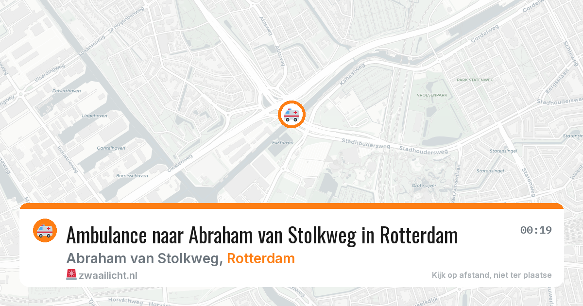 Ambulance naar Abraham van Stolkweg in Rotterdam — 30 mei 2026