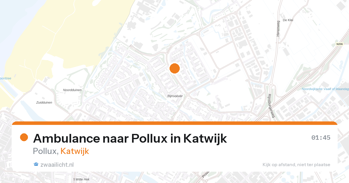 Ambulance naar Pollux in Katwijk — 29 mei 2026