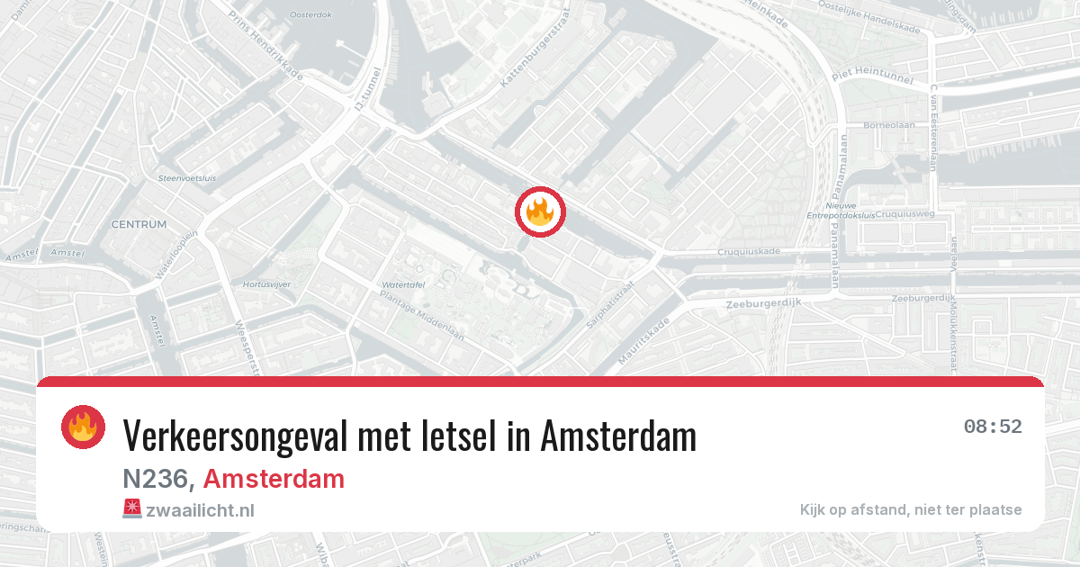 Verkeersongeval met letsel in Amsterdam — 11 aug 2026