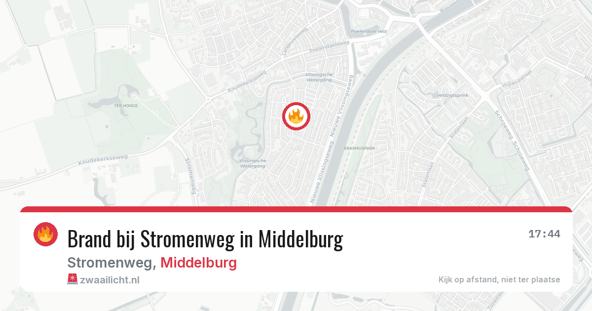 Brand bij Stromenweg in Middelburg — 29 jan 2026