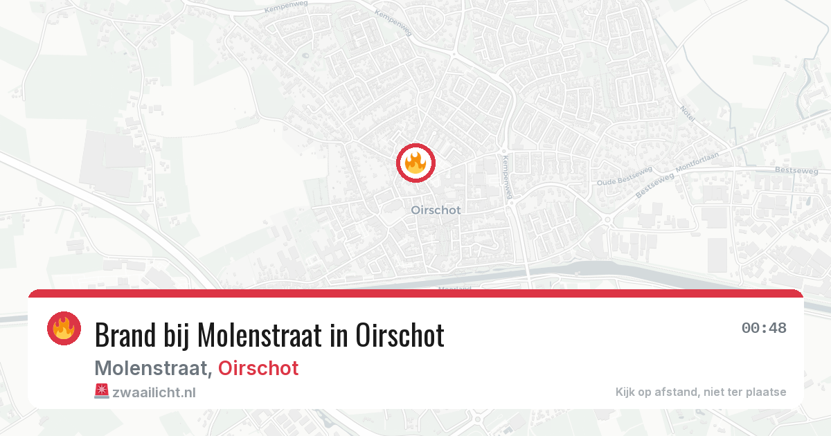 Brand bij Molenstraat in Oirschot — 11 apr 2026
