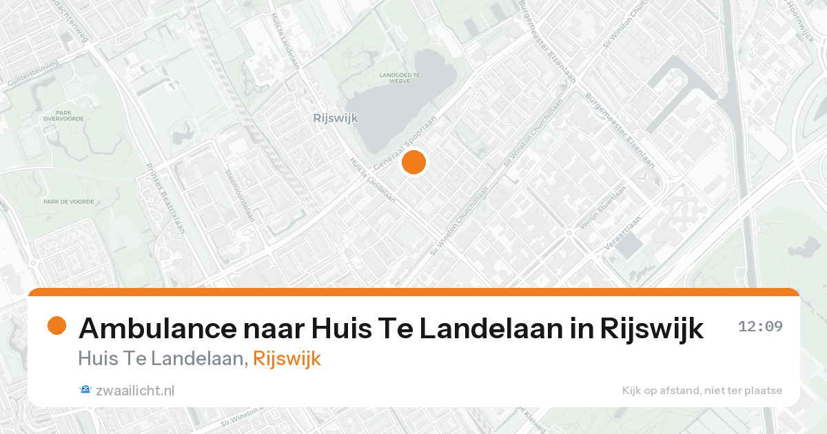 Ambulance naar Huis Te Landelaan in Rijswijk — 4 mei 2026
