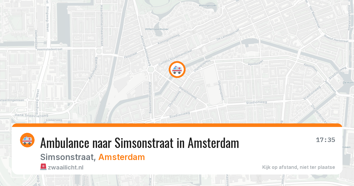 Ambulance naar Simsonstraat in Amsterdam — 11 mei 2026