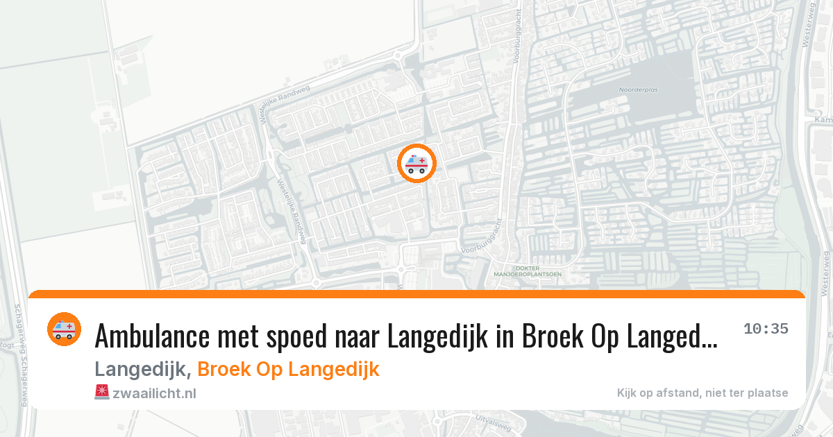 Ambulance met spoed naar Langedijk in Broek Op Langedijk — 29 jan 2026