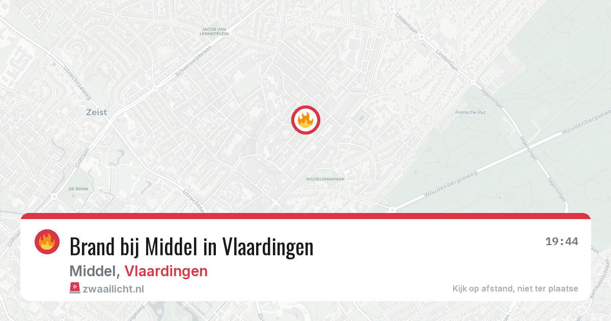 Brand bij Middel in Vlaardingen — 28 jan 2026