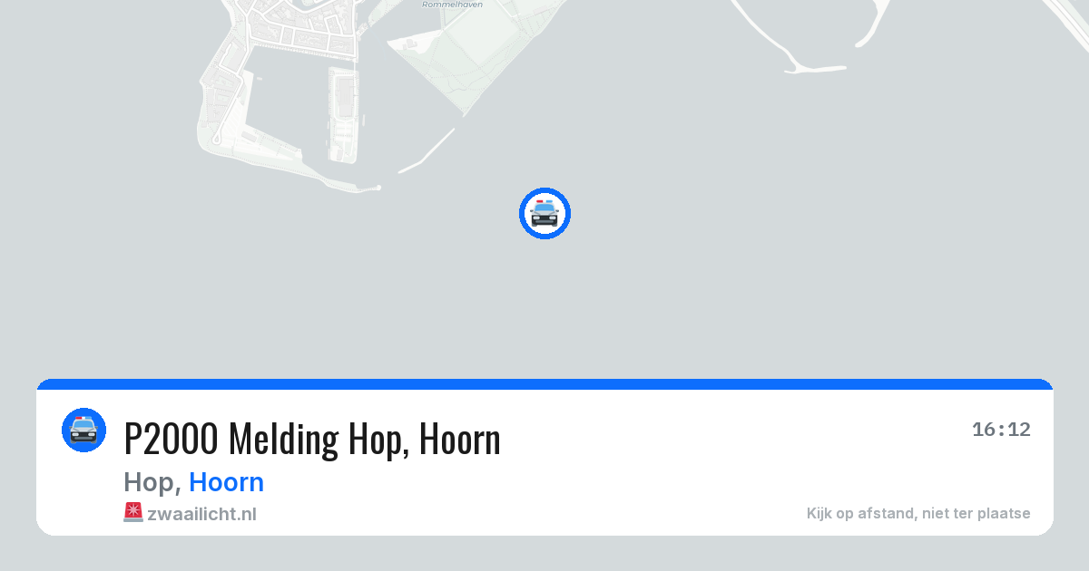 P2000 Melding Hop, Hoorn — 12 aug 2026