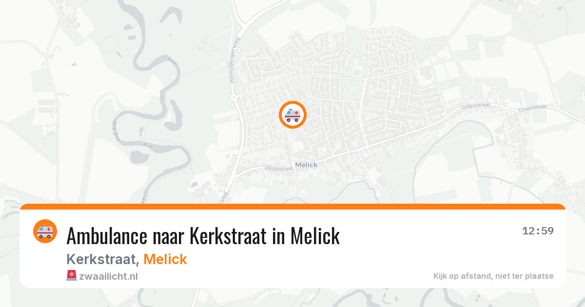 Ambulance naar Kerkstraat in Melick — 15 jul 2026