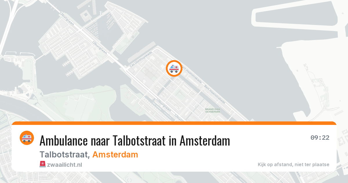 Ambulance naar Talbotstraat in Amsterdam — 4 jun 2026
