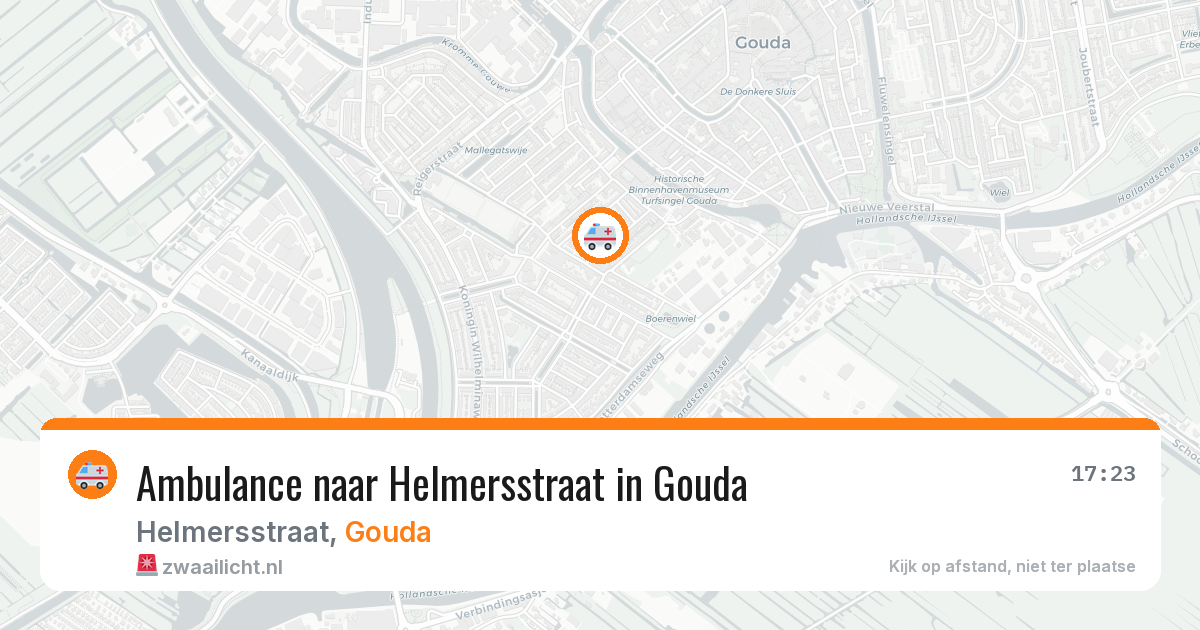 Ambulance naar Helmersstraat in Gouda — 6 jul 2026