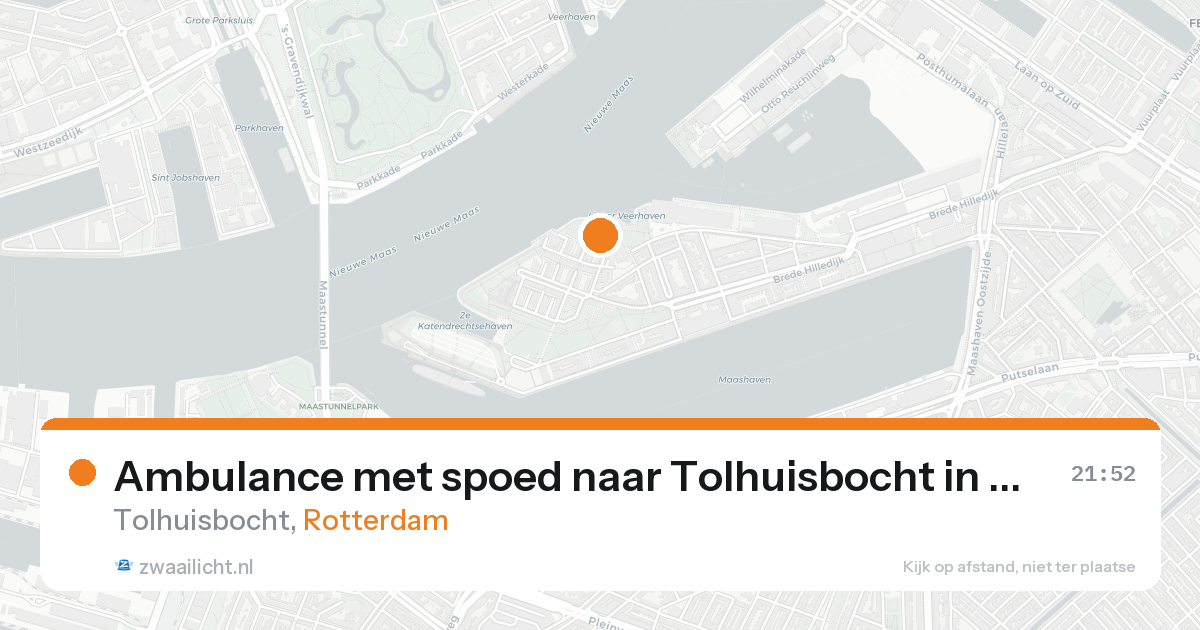 Ambulance met spoed naar Tolhuisbocht in Rotterdam — 7 feb 2026