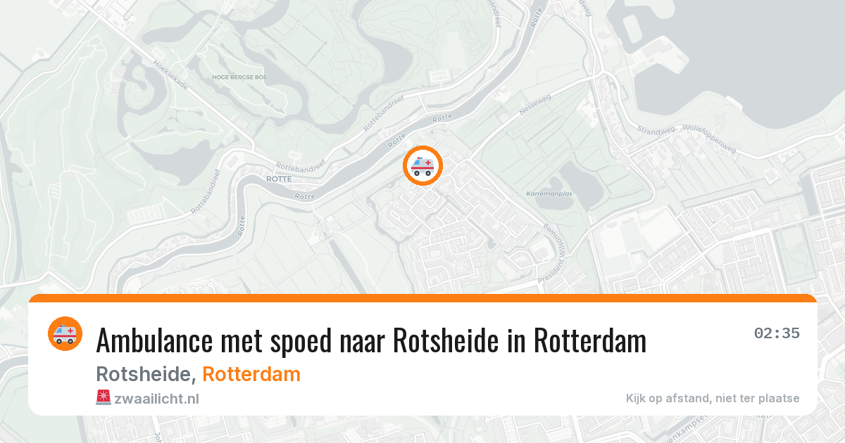Ambulance met spoed naar Rotsheide in Rotterdam — 2 apr 2026
