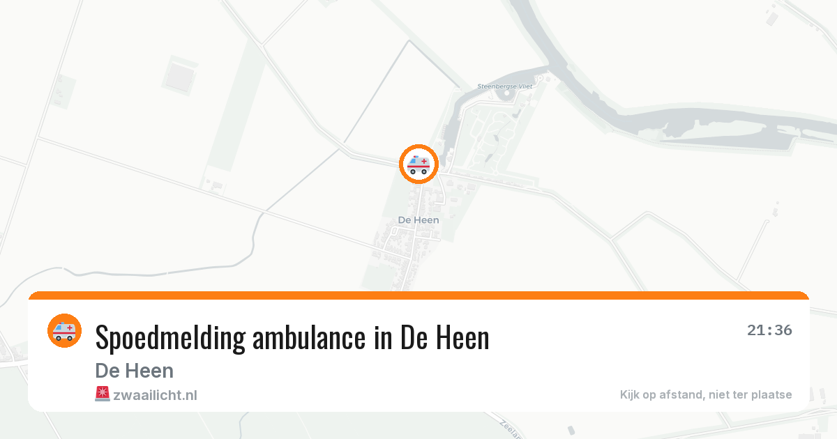 Spoedmelding ambulance in De Heen — 18 jul 2026