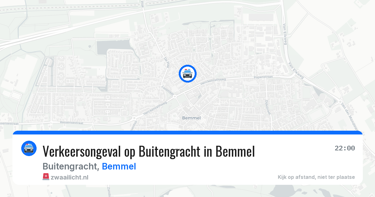 Verkeersongeval op Buitengracht in Bemmel — 11 jun 2026
