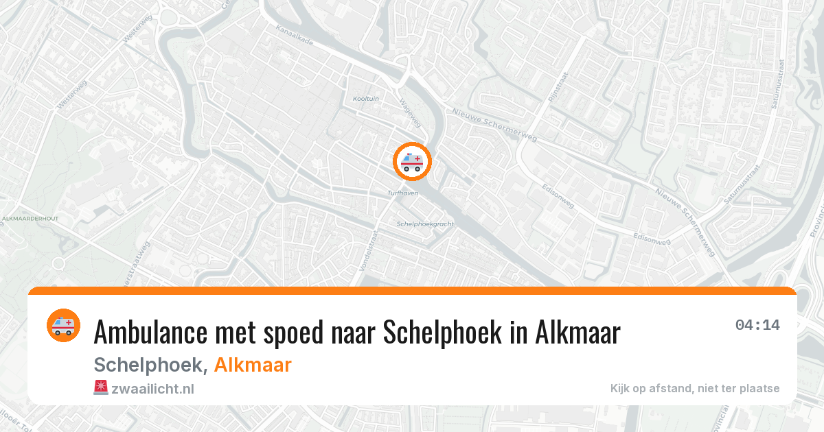 Ambulance met spoed naar Schelphoek in Alkmaar — 15 jun 2026