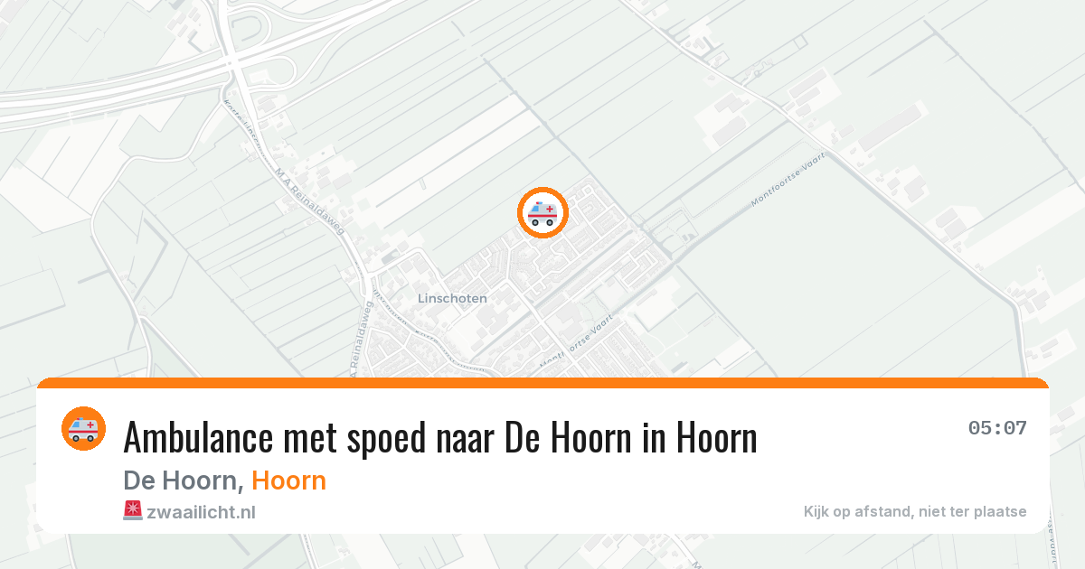 Ambulance met spoed naar De Hoorn in Hoorn — 3 apr 2026