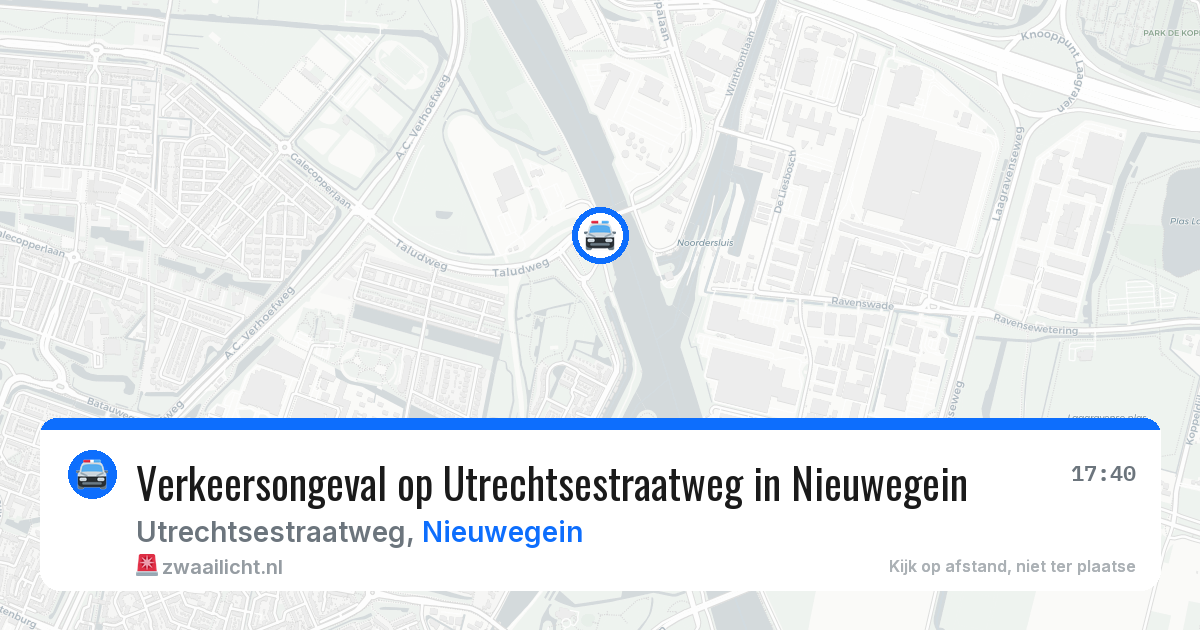 Verkeersongeval op Utrechtsestraatweg in Nieuwegein — 23 jul 2026