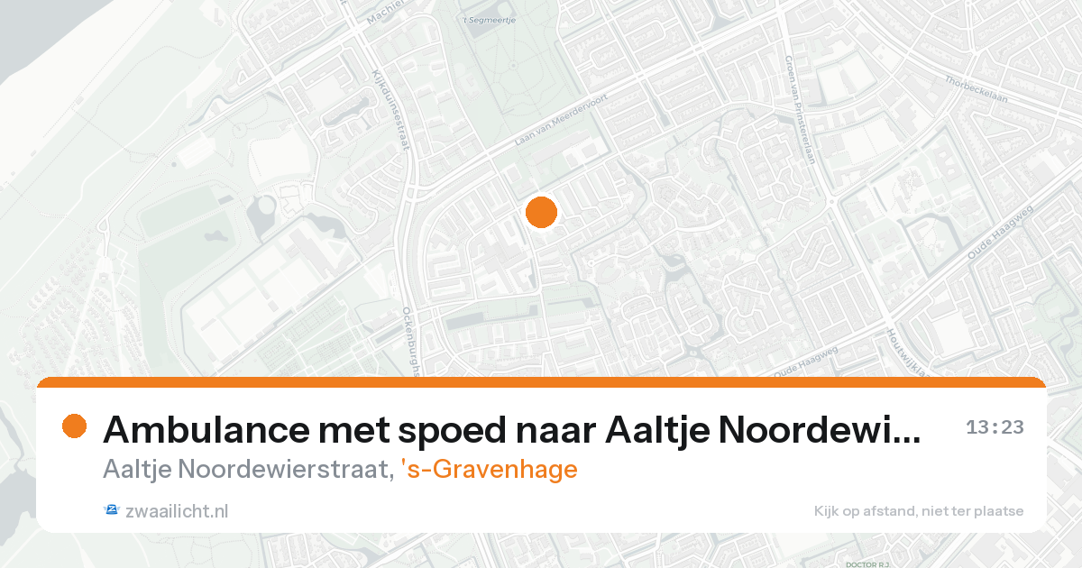 Ambulance met spoed naar Aaltje Noordewierstraat in 's-Gravenhage — 21 aug 2026