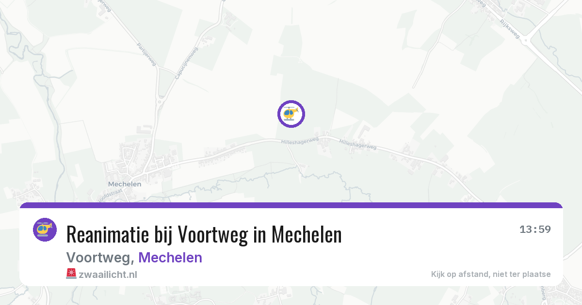 Reanimatie bij Voortweg in Mechelen — 19 jul 2026