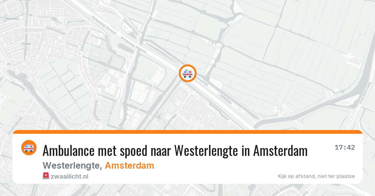 Ambulance met spoed naar Westerlengte in Amsterdam — 5 jul 2026