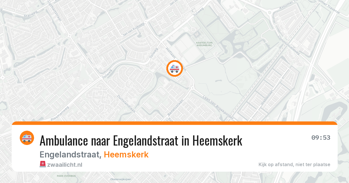 Ambulance naar Engelandstraat in Heemskerk — 26 mrt 2026
