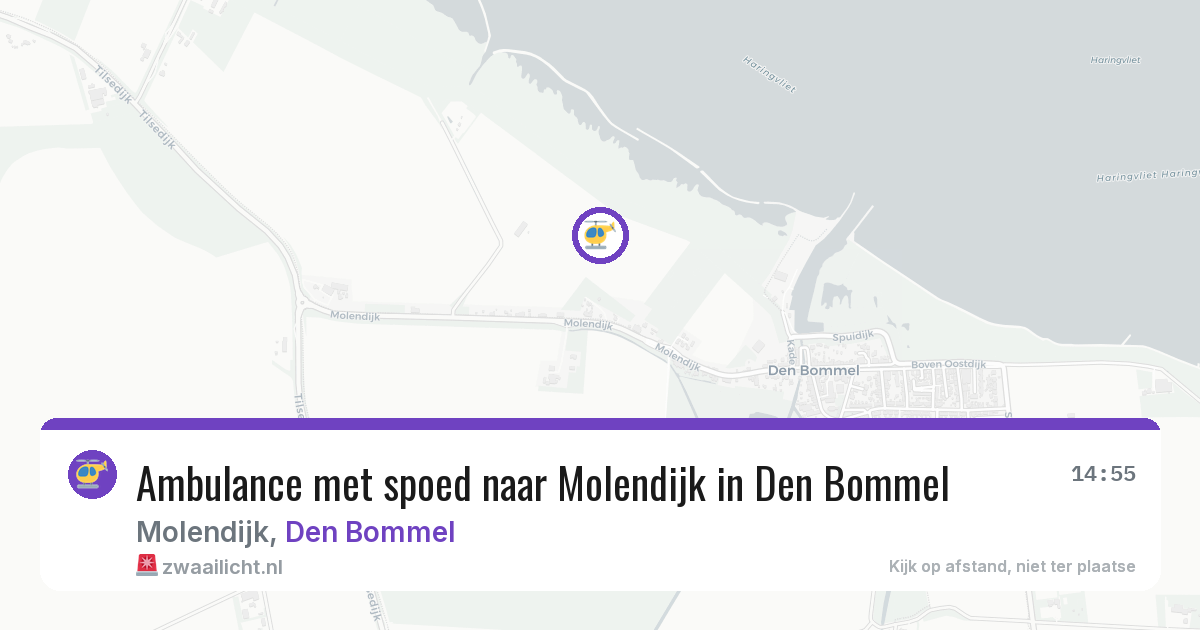 Ambulance met spoed naar Molendijk in Den Bommel — 7 aug 2026