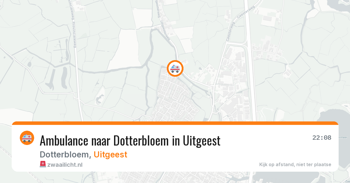 Ambulance naar Dotterbloem in Uitgeest — 4 aug 2026