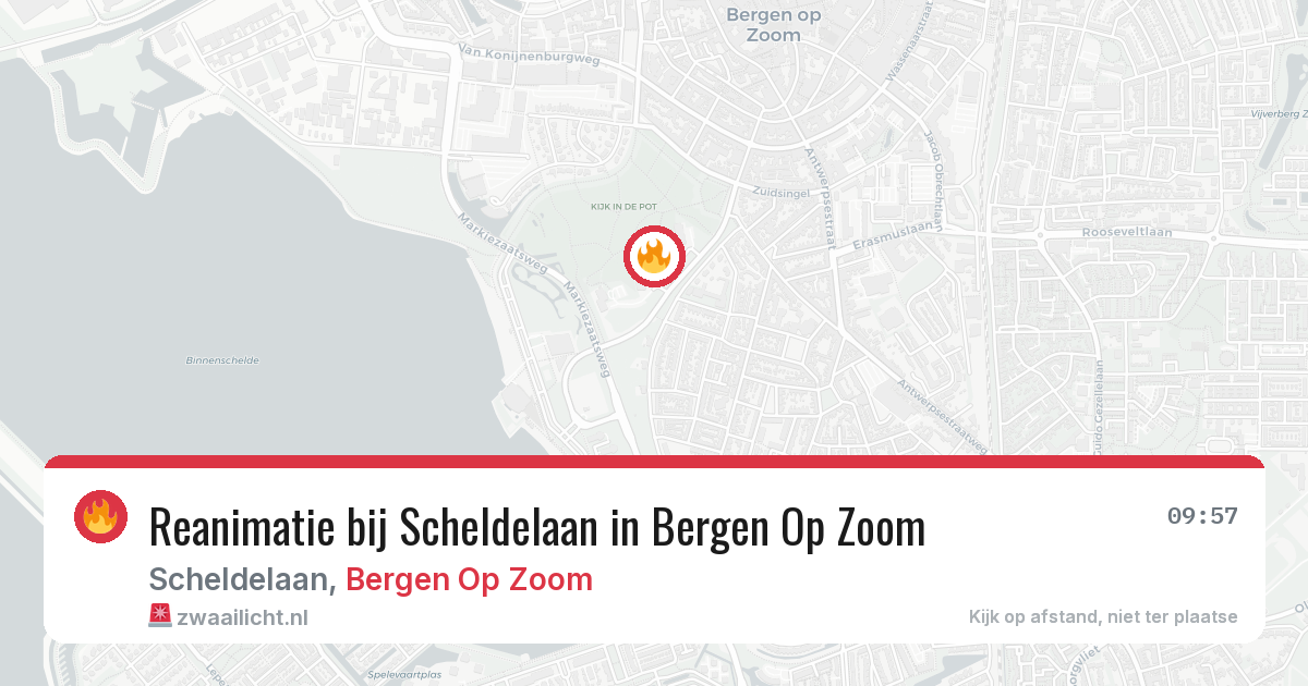 Reanimatie bij Scheldelaan in Bergen Op Zoom — 11 mrt 2026