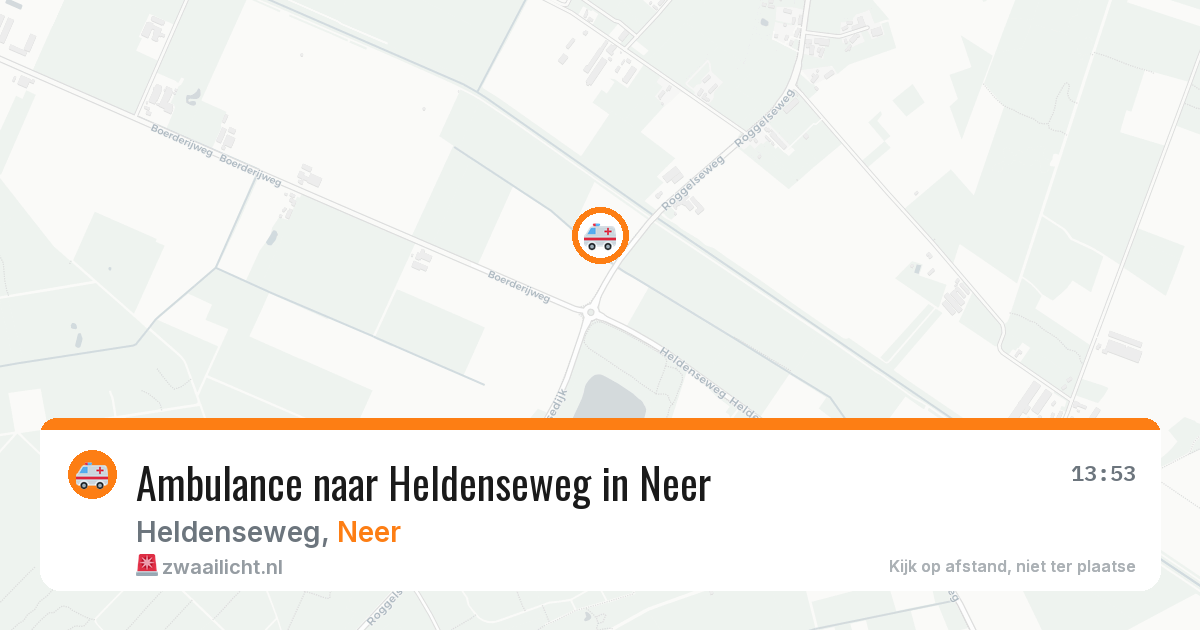 Ambulance naar Heldenseweg in Neer — 14 jun 2026