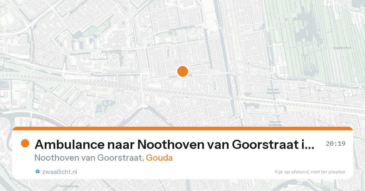 Ambulance naar Noothoven van Goorstraat in Gouda — 16 aug 2026