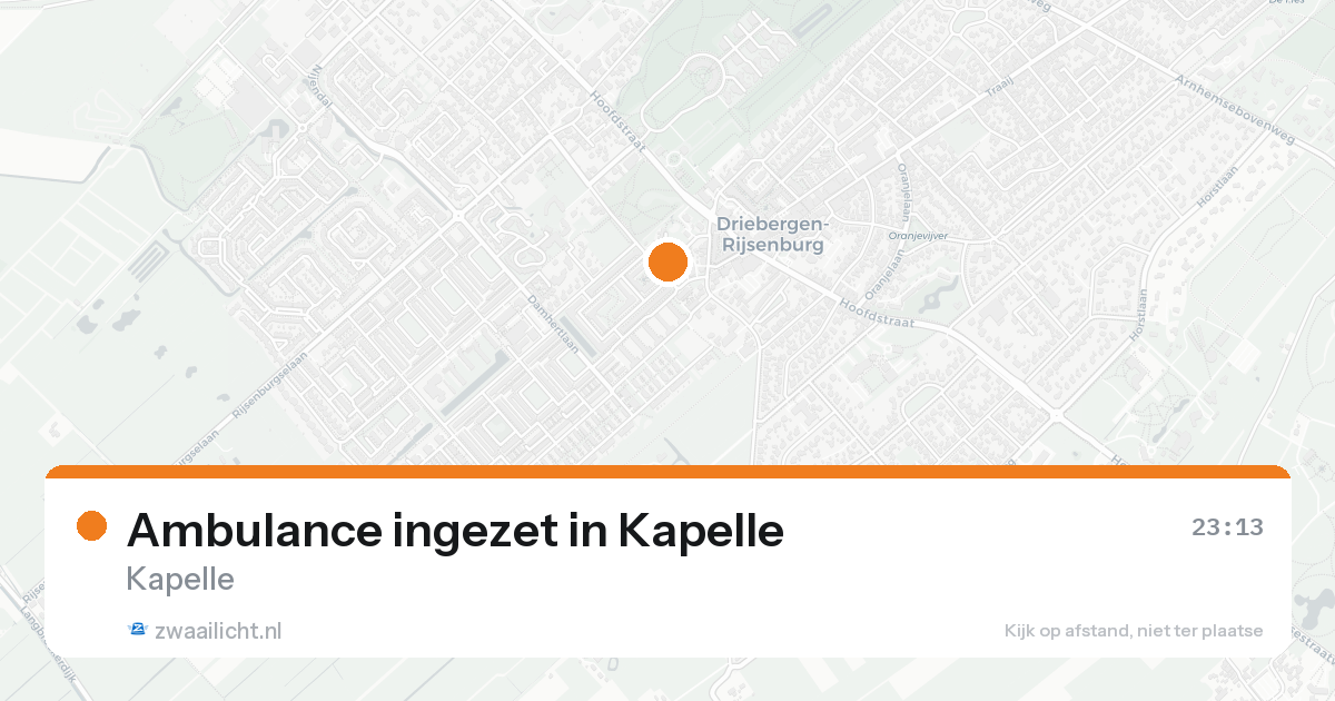 Ambulance ingezet in Kapelle — 7 feb 2026