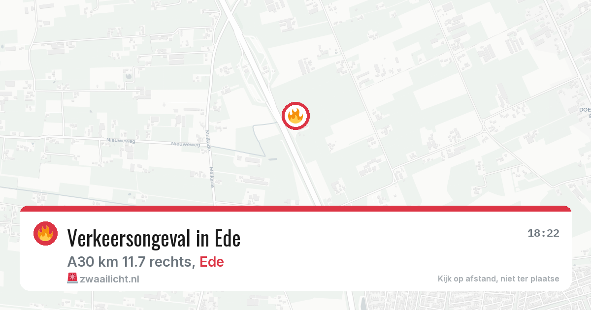 Verkeersongeval in Ede — 10 aug 2026