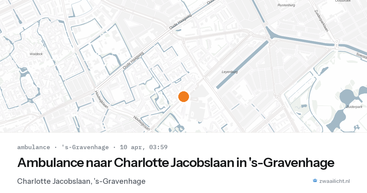 Ambulance naar Charlotte Jacobslaan in 's-Gravenhage — 1 feb 2026