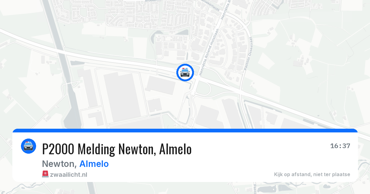 P2000 Melding Newton, Almelo — 6 jul 2026