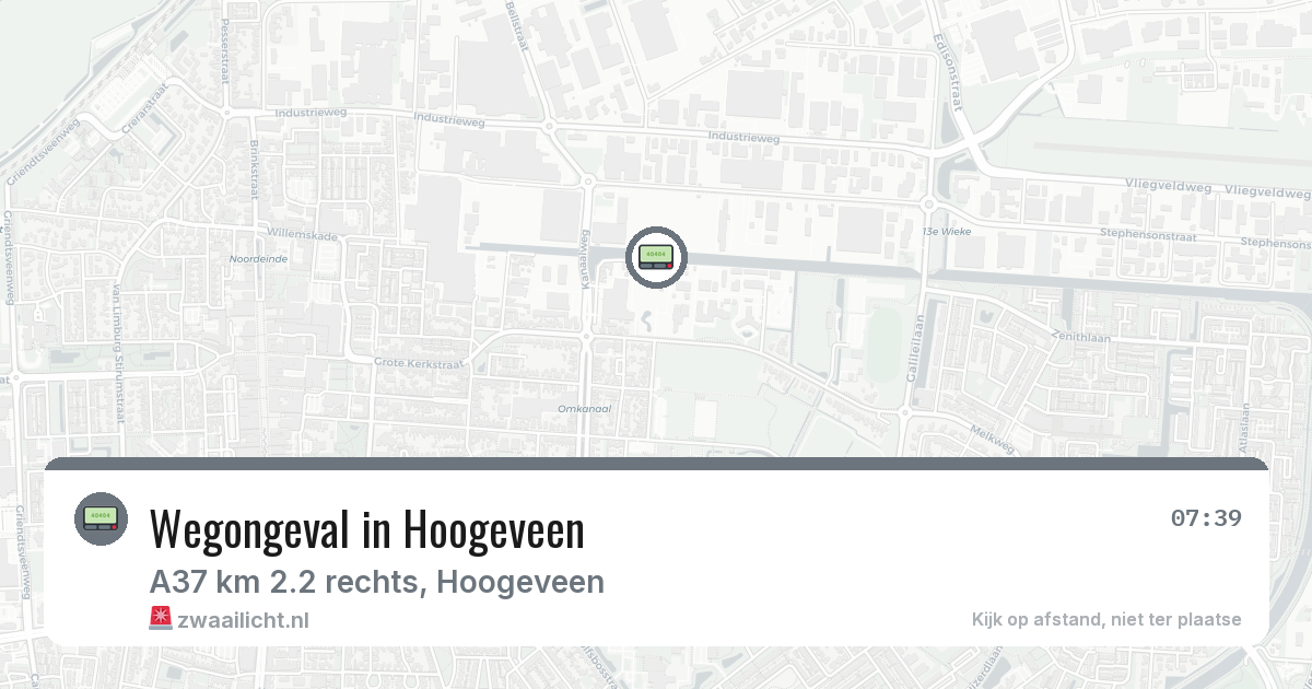 Wegongeval in Hoogeveen — 13 feb 2026