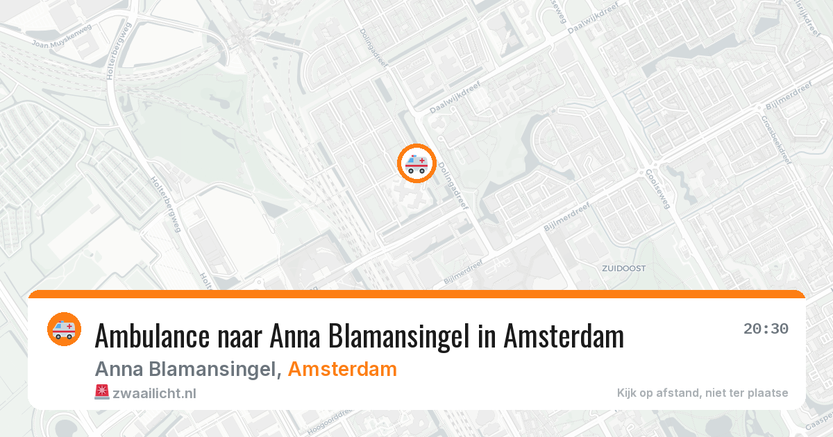 Ambulance naar Anna Blamansingel in Amsterdam — 29 mei 2026