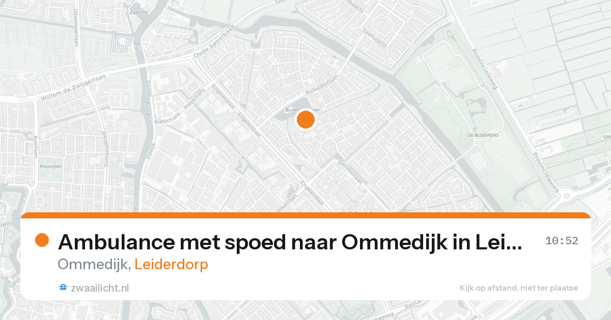 Ambulance met spoed naar Ommedijk in Leiderdorp — 18 aug 2026