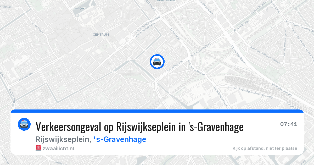 Verkeersongeval op Rijswijkseplein in 's-Gravenhage — 3 mei 2026