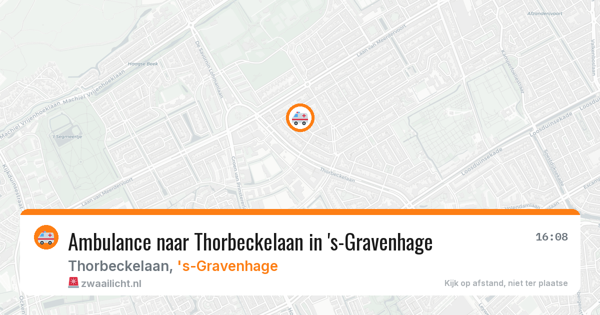 Ambulance naar Thorbeckelaan in 's-Gravenhage — 29 mei 2026
