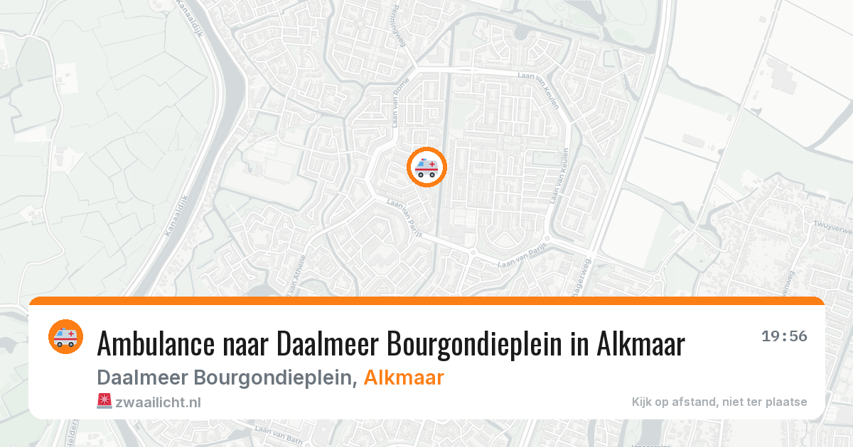 Ambulance naar Daalmeer Bourgondieplein in Alkmaar — 22 jun 2026