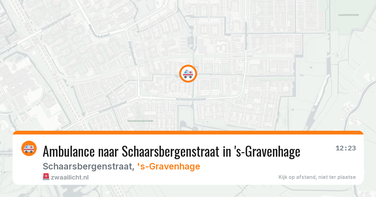 Ambulance naar Schaarsbergenstraat in 's-Gravenhage — 7 apr 2026