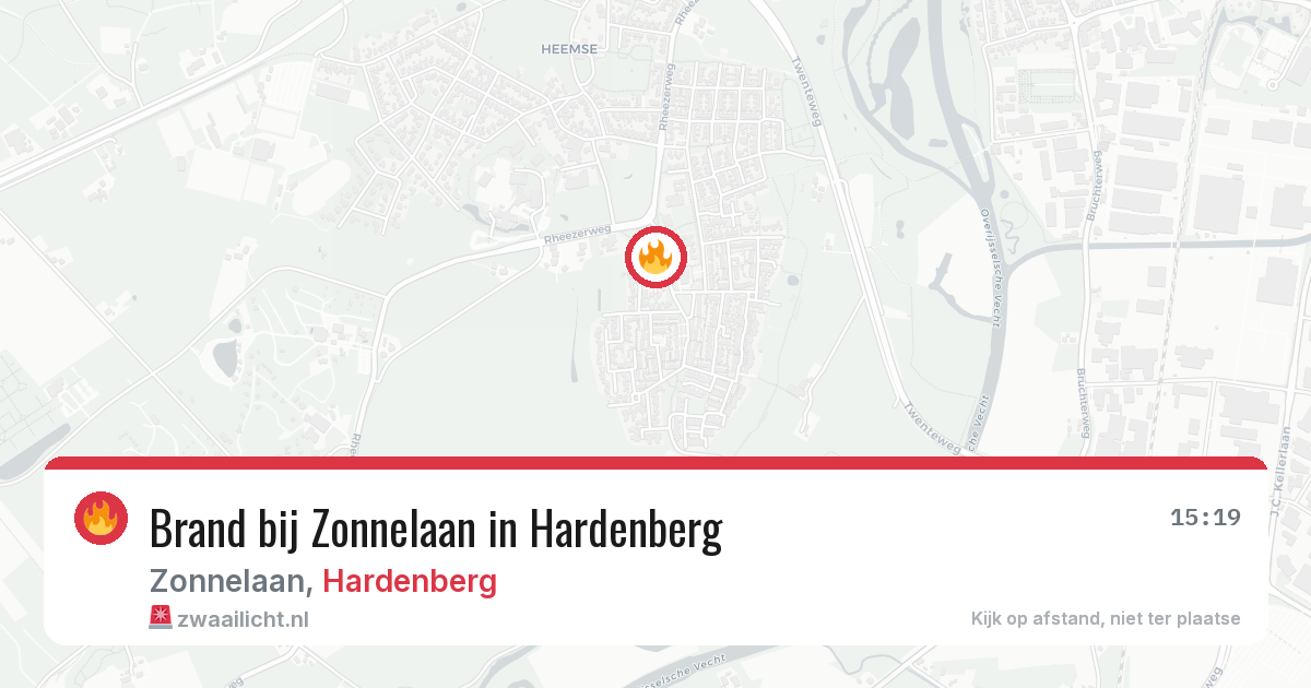 Brand bij Zonnelaan in Hardenberg — 20 jun 2026