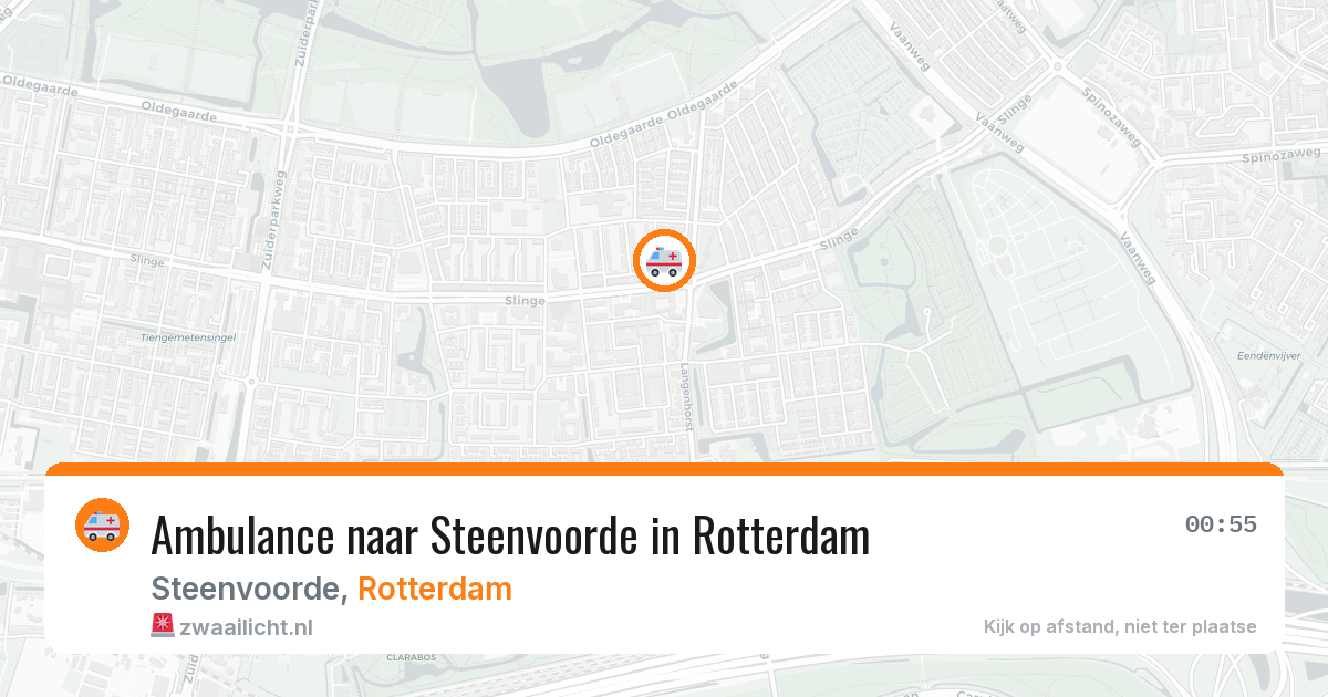 Ambulance naar Steenvoorde in Rotterdam — 21 mei 2026