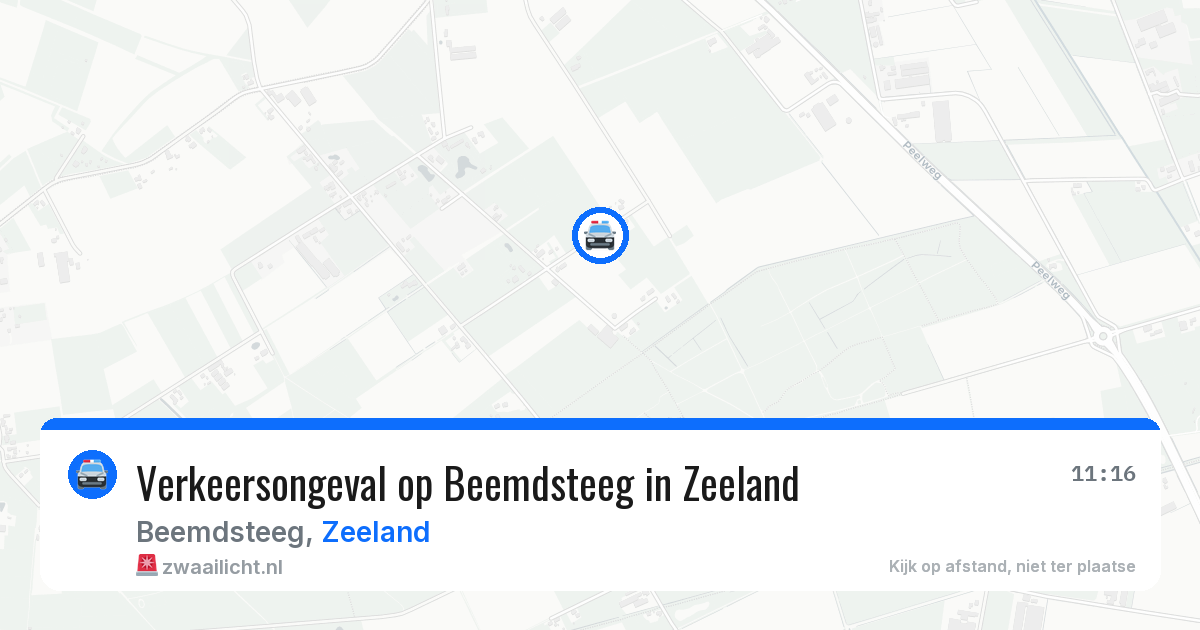 Verkeersongeval op Beemdsteeg in Zeeland — 17 jul 2026