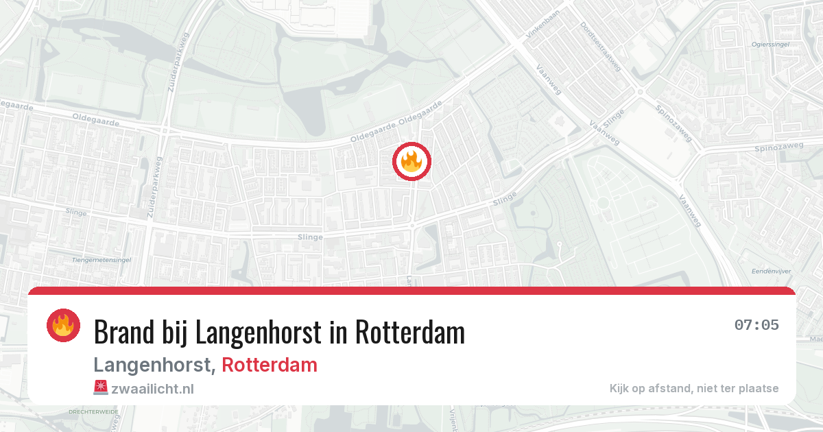 Brand bij Langenhorst in Rotterdam — 12 apr 2026