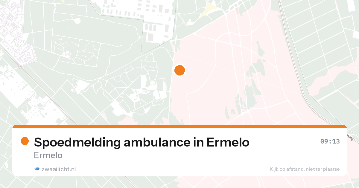 Spoedmelding ambulance in Ermelo — 28 aug 2026