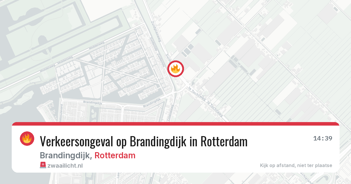 Verkeersongeval op Brandingdijk in Rotterdam — 20 apr 2026