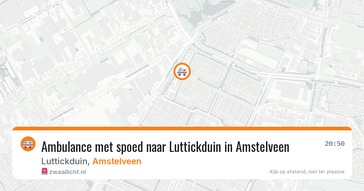 Ambulance met spoed naar Luttickduin in Amstelveen — 7 apr 2026
