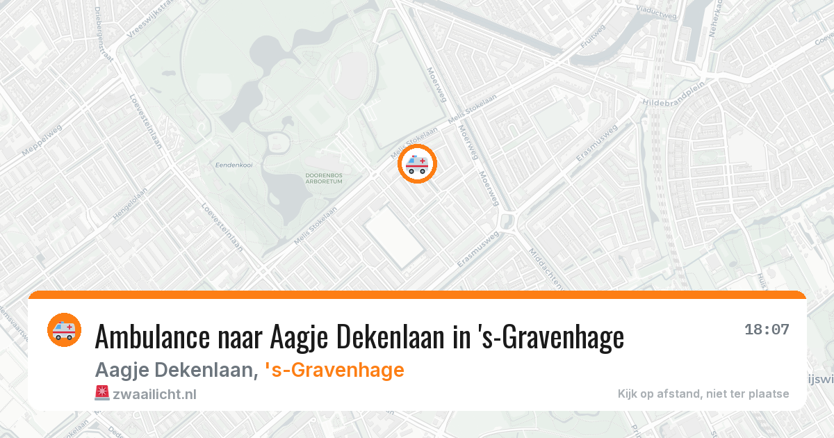 Ambulance naar Aagje Dekenlaan in 's-Gravenhage — 23 jun 2026