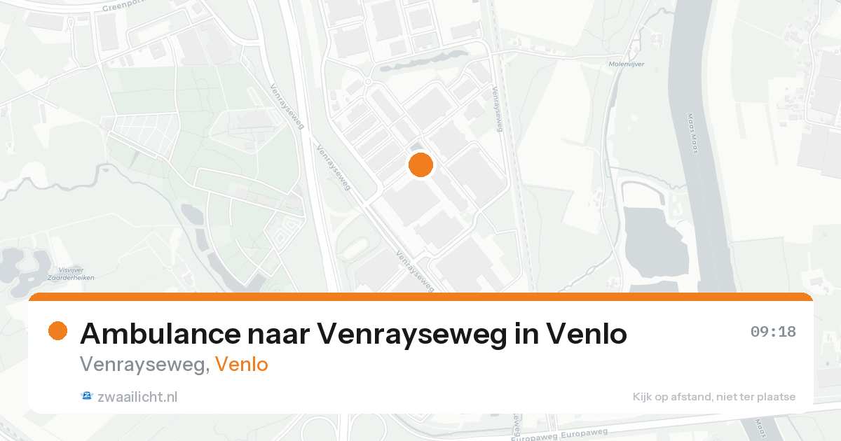 Ambulance naar Venrayseweg in Venlo — 17 aug 2026