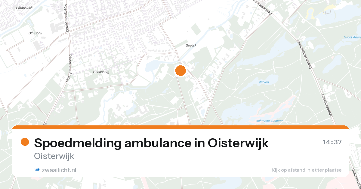 Spoedmelding ambulance in Oisterwijk — 30 jun 2026